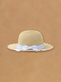 Straw hat with a floral print KAPETULA / 24E4BFN1CHA009