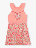 Child girl peach floral print nightdress CHOUJIETTE / 22E5PF51CHN413