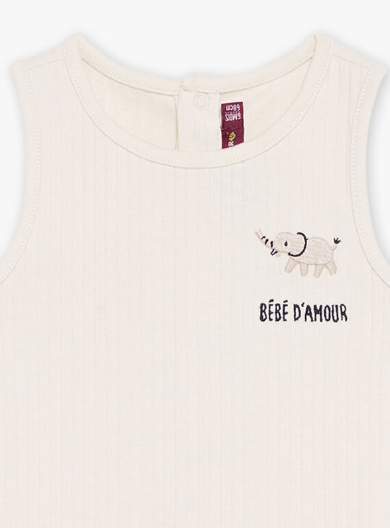 Sandstone tank top in interlock FATYVAN / 23E1BGP1DEB007