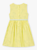 Reversible yellow dress in cotton satin LAPAKRETTE / 24H2PFI1ROBH705