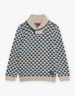 Triangle print sweater DUCOLAGE / 22H3PGY1PULA010