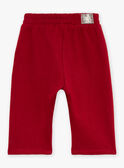 Purple-red fleece pants GAPETER / 23H1BGQ2PANF511