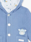 Baby boy blue hooded jacket ZOUHIR / 21E0CGG1VESC203
