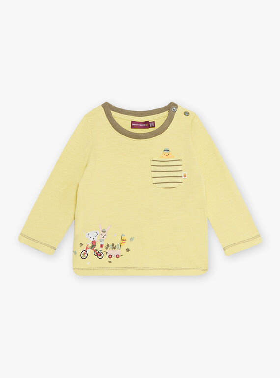 Baby boy aniseed t-shirt CACELIN / 22E1BGB1TML116