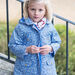 Child girl 2-in-1 blue raincoat