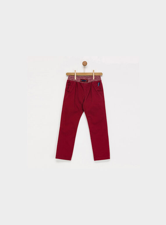 Dark burgundy pants PEBLOAGE / 18H3PGD1PAN503