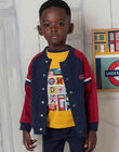 Boy's navy blue and red teddy BEDRAGE / 21H3PG51GIL070