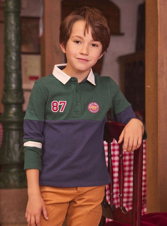 Green POLO SHIRT LYCOLAGE / 24H3PGO1POLG625