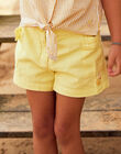 Child girl pastel yellow shorts CROSHETTE / 22E2PFN1SHOB115