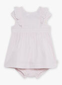 Baby girl formal dress and bloomer CAJUSTINE / 22E1BFH1ROB301