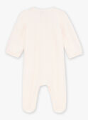 Soft pink corduroy sleepsuit KECHARLINE / 24E5BF52GRE318