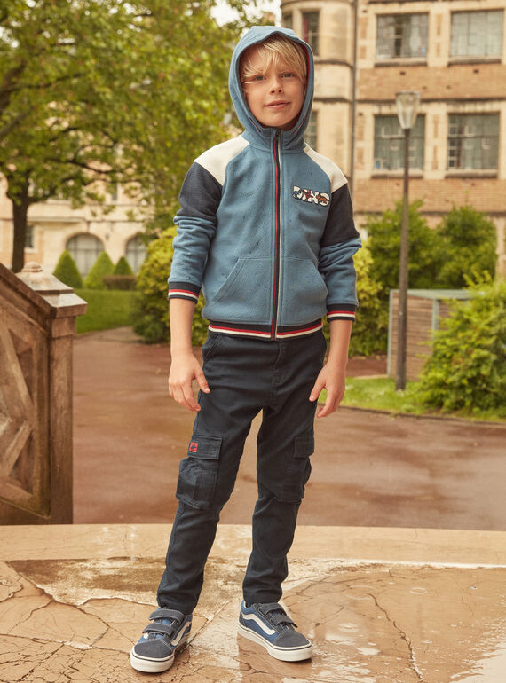 Sky blue KIDS CARDIGAN LOSAGE / 24H3PGL2GILC201