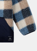 Navy POLAR KIDS CARDIGAN LALCARAGE / 24H3PGS1GIP070