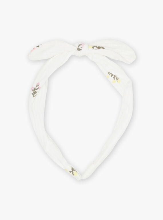 Child girl headband with floral print and bow CIUFLETTE / 22E4PFQ4TETB112