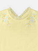 Embroidered yellow dress KRETULETTE / 24E2PFL6ROBB103