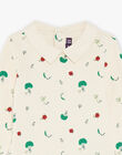Vanilla bodysuit with fancy vegetable print FACUNCAN / 23E1BGB1BOD114