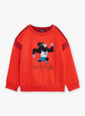 Vermilion red fleece sweatshirt GOREDAGE / 23H3PGD1SWE502