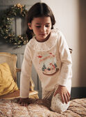 Ecru velvet Christmas pyjama set GRUGIVETTE / 23H5PFG1PYJ001