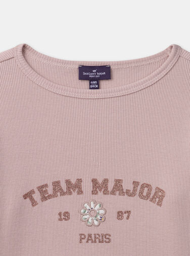 Old rose TEE SHIRT LS NAEPLETTE / 25H2PF31TML303