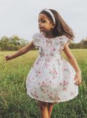 Old pink floral print ruffle dress FICARETTE / 23E2PFD3ROB001