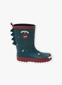 Green rain boots with crocodile animation child boy BANOSAGE / 21F10PG31D0C608