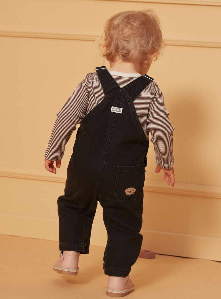 Black denim DUNGAREES Black denim DUNGAREES LAFLAVIEN / 24H1BGK1SALK003