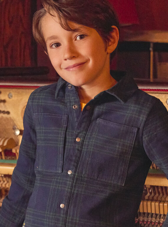 Navy OVERSHIRT LYSURAGE / 24H3PGO1SCH070