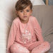 Child girl's jersey pyjama princess and her enchanted castle