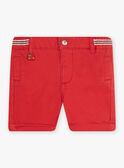 Baby boy brick red twill shorts CATITI / 22E1BGM1BER506