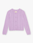 Purple openwork vest FLAJOUETTE / 23E2PFO1CAR712