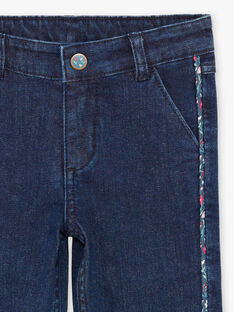 Girl's floral print jeans BOJANETTE / 21H2PF91JEAP271