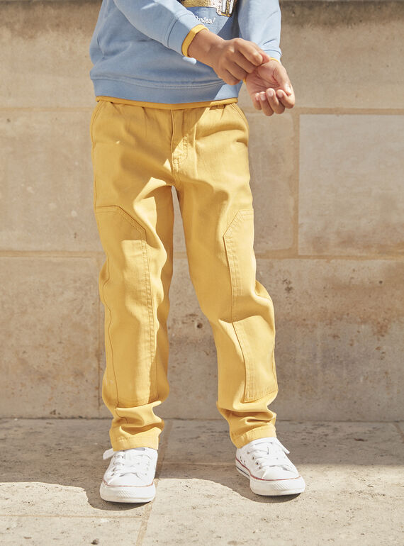Yellow straight-leg pants GIPANTAGE / 23H3PG91PAN107