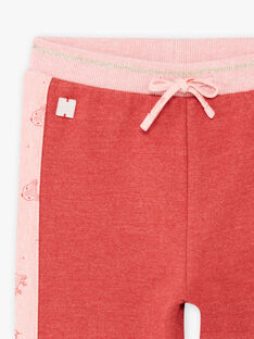 Baby girl pink jogging pants BAINA / 21H1BFJ1JGBD332