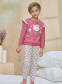 Pink pyjama set in brushed fleece KUILICETTE / 24E5PF53PYJD302