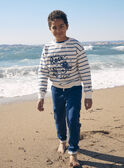 Ecru and blue striped sweater LERAYAGE / 24H3PGJ1SWE001