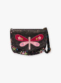 Child girl black butterfly shoulder bag BRIDJETTE / 21H4PFM1BES090
