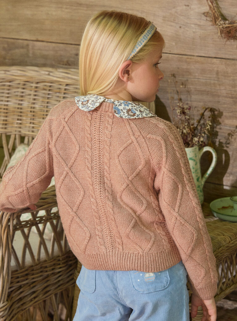 Light brown CARDIGAN LARINETTE / 24H2PFS1CARI810