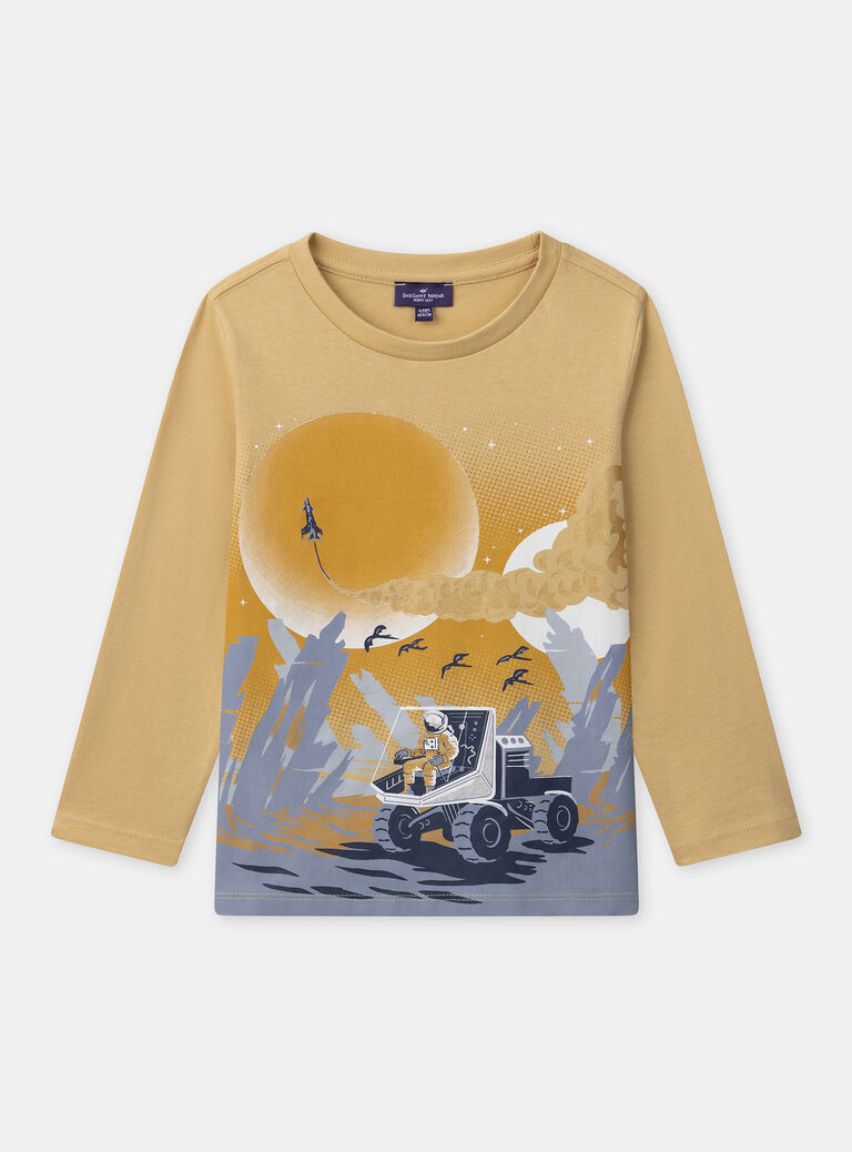 Light yellow TEE SHIRT LS NLOSTAGE / 25H3PGW3TMLB116