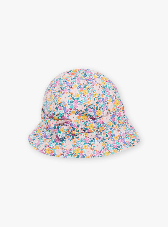 Ecru hat with floral print FASOLINE / 23E4BFS1CHA001