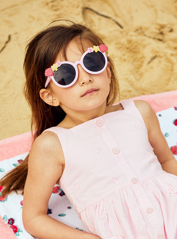 Child girl floral and seashell sunglasses CRALUETTE / 22E4PFN1LUSD315
