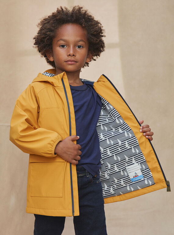 Yellow hooded raincoat KRANAUTAGE / 24E3PG81IMPB106