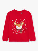 Christmas sweater knitted with deer DOUPULETTE / 22H2PF91PUL050
