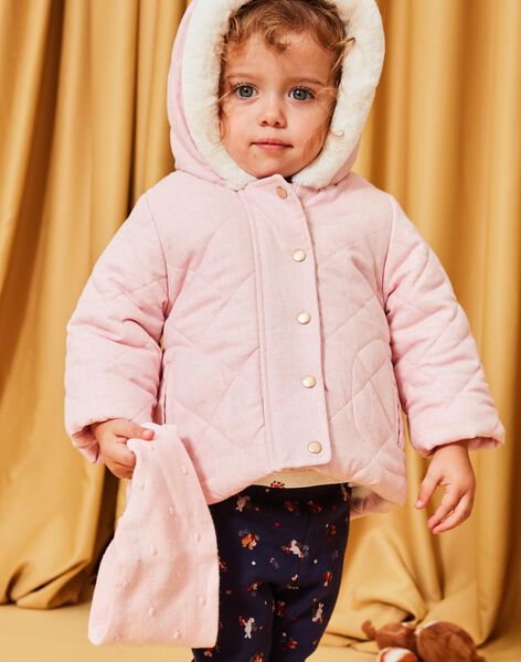 Light pink knitted snood DIPRUNE / 22H4BFM1SNO301