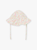 Ecru UV-protection hat with floral print KITEVA / 24E4BFG1CHA001