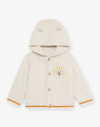 Baby boy beige hooded vest CAKEVIN / 22E1BG91GIL009