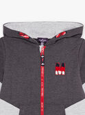 Grey hoodie with M embroidery FRIGILAGE / 23E3PGJ2JGHJ921