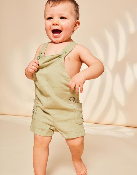Light khaki linen overalls FAOMAR / 23E1BGO1SAC612
