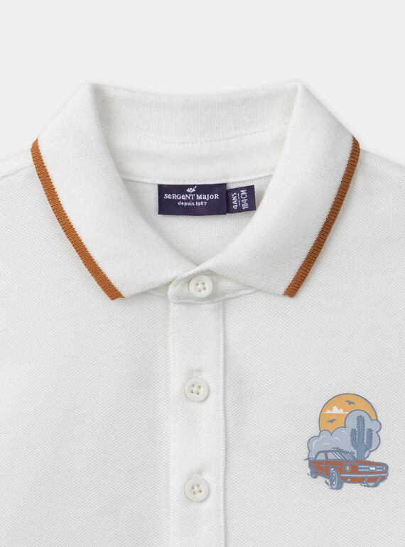 White POLO SHIRT MLOPOAGE / 25E3PGP1POL000
