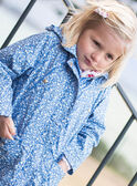 Child girl 2-in-1 blue raincoat CLAFLETTE / 22E2PFG1IMP208