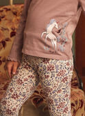 Beige leggings with floral print GULOETTE / 23H2PFH1LG080